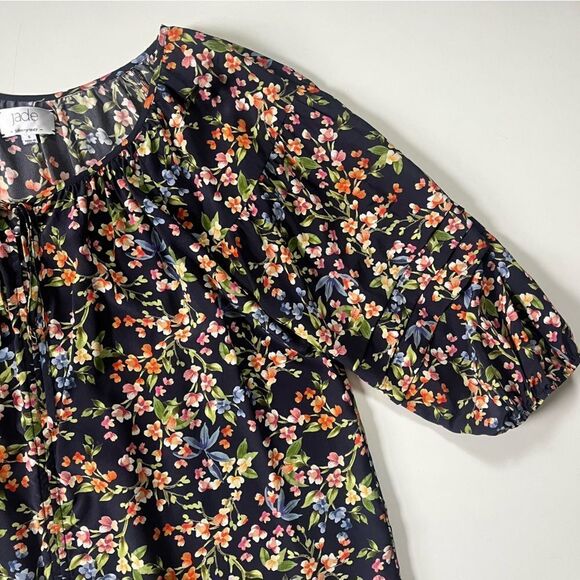 Johnny Was Silk Floral Blouse Small - Picture 4 of 7